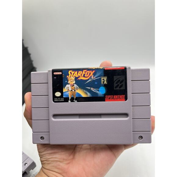Star Fox (Super Nintendo, 1993) SNES Authentic Cartridge Cleaned & Tested - Picture 9 of 9